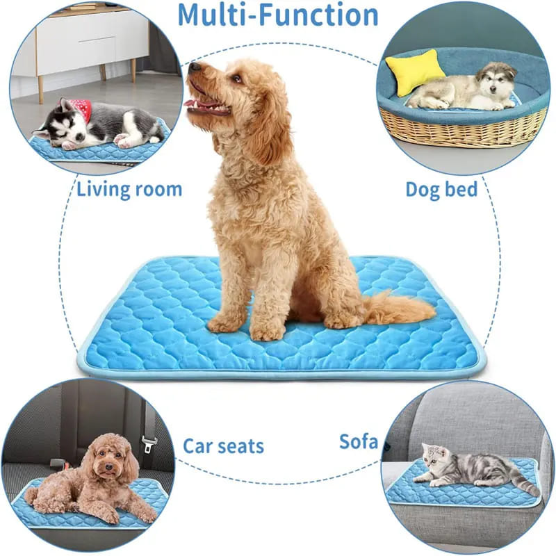 Dog Cooling Summer Pad Mat, Self- cooling dog mat, Dog cooling mat for hot weather