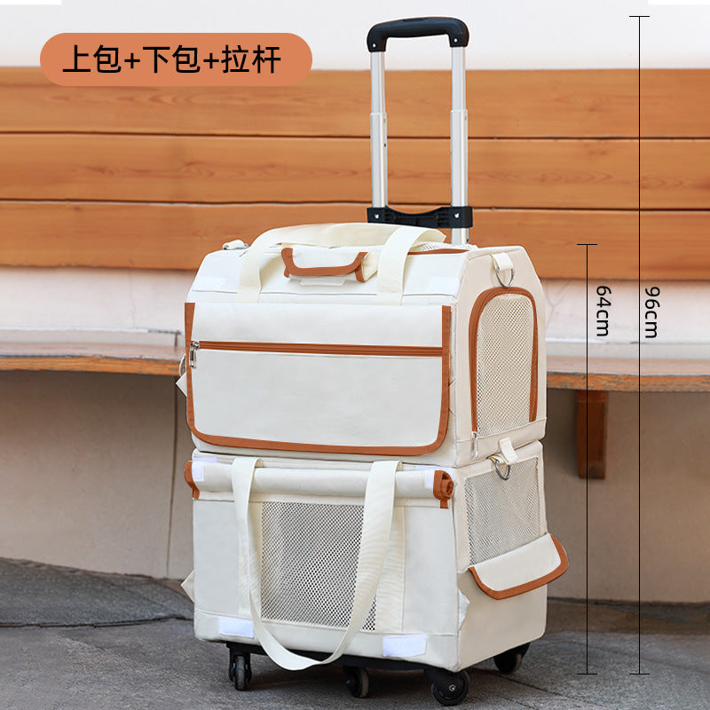 Double-Decker Cat Travel Carrier