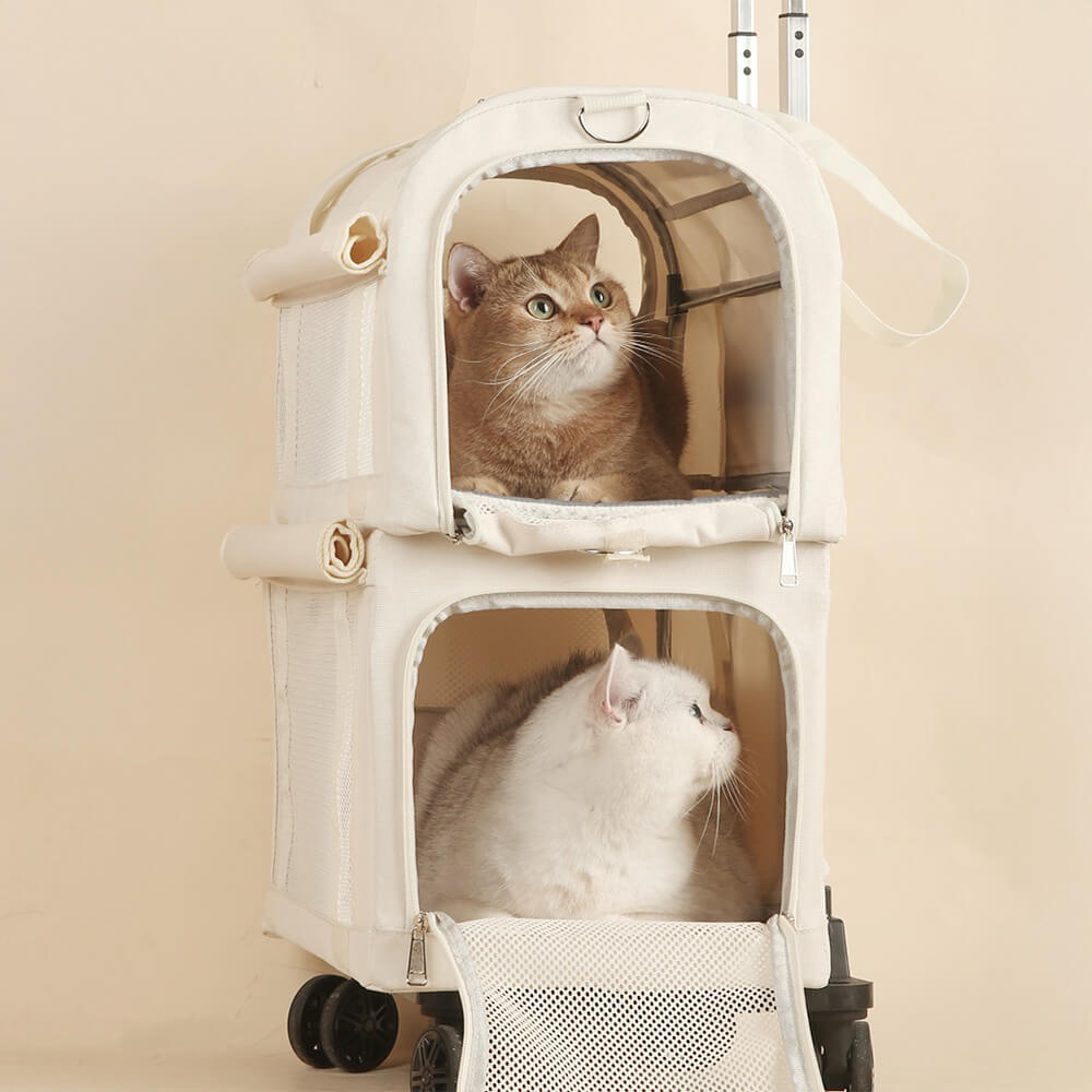 Double-Decker Cat Travel Carrier