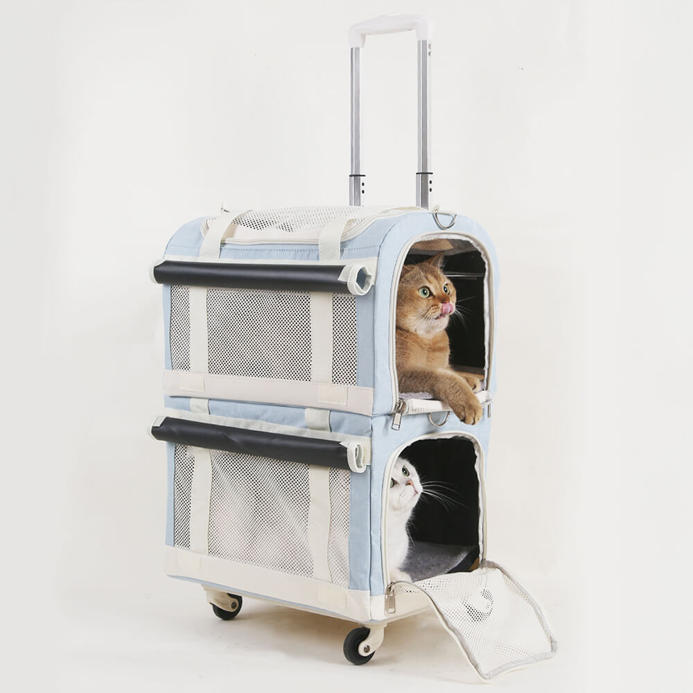 Double-Decker Cat Travel Carrier