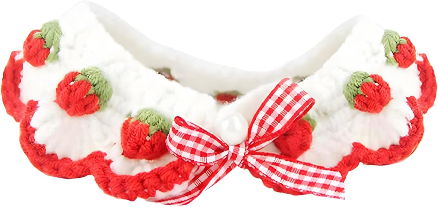 Cute Strawberry Cat Collar