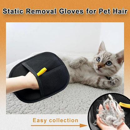 Magic Cat Grooming Gloves – Gently De-shed & Massage Your Cat