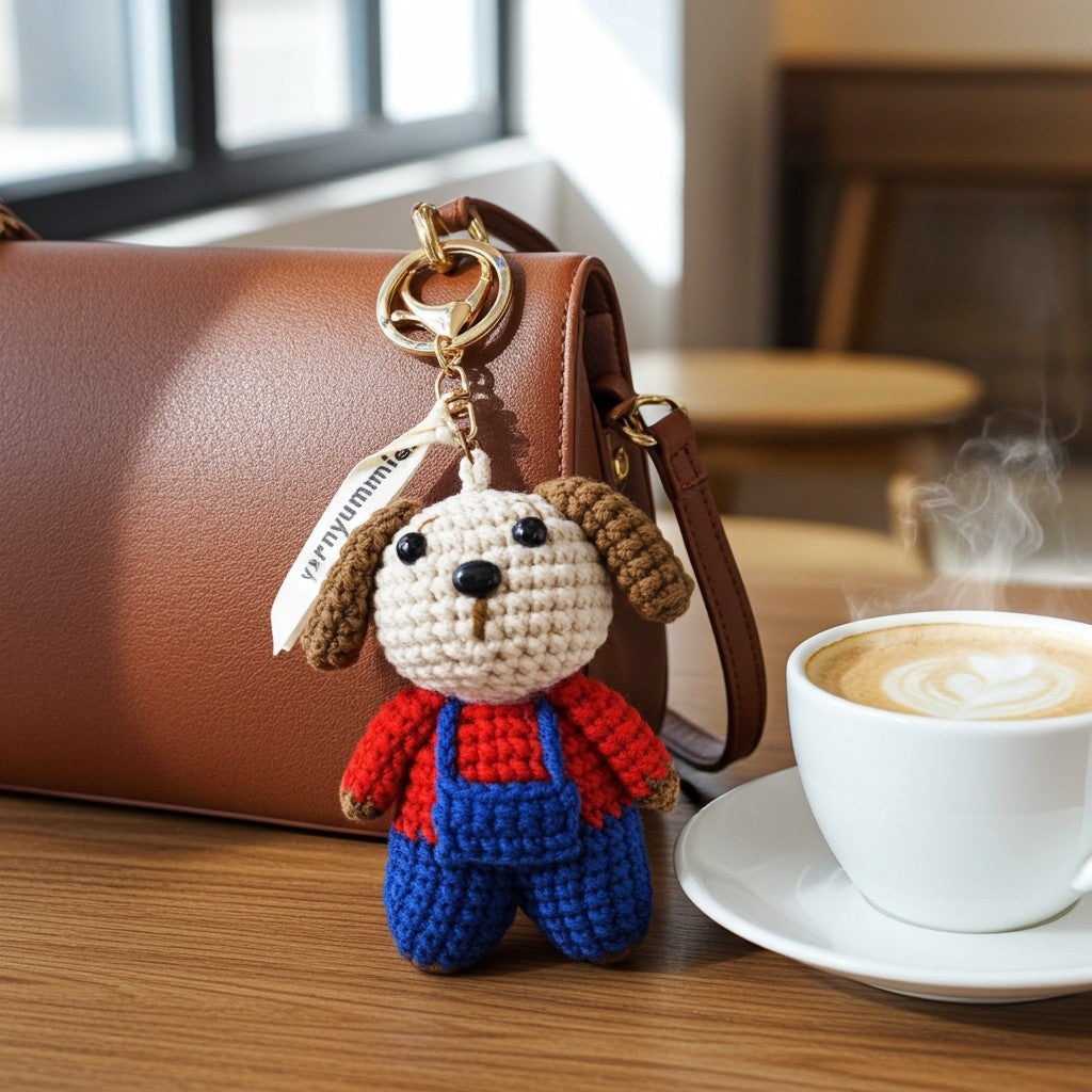 Waffles the Handy Pup - Pocket Pal Keychain 🐶