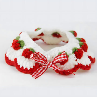 Cute Strawberry Cat Collar