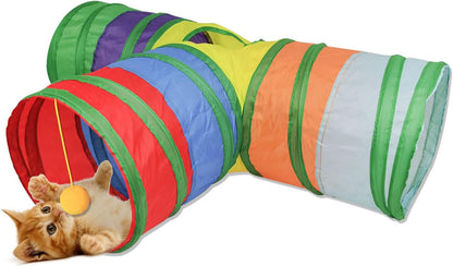 Playful Cat Tunnel Adventure