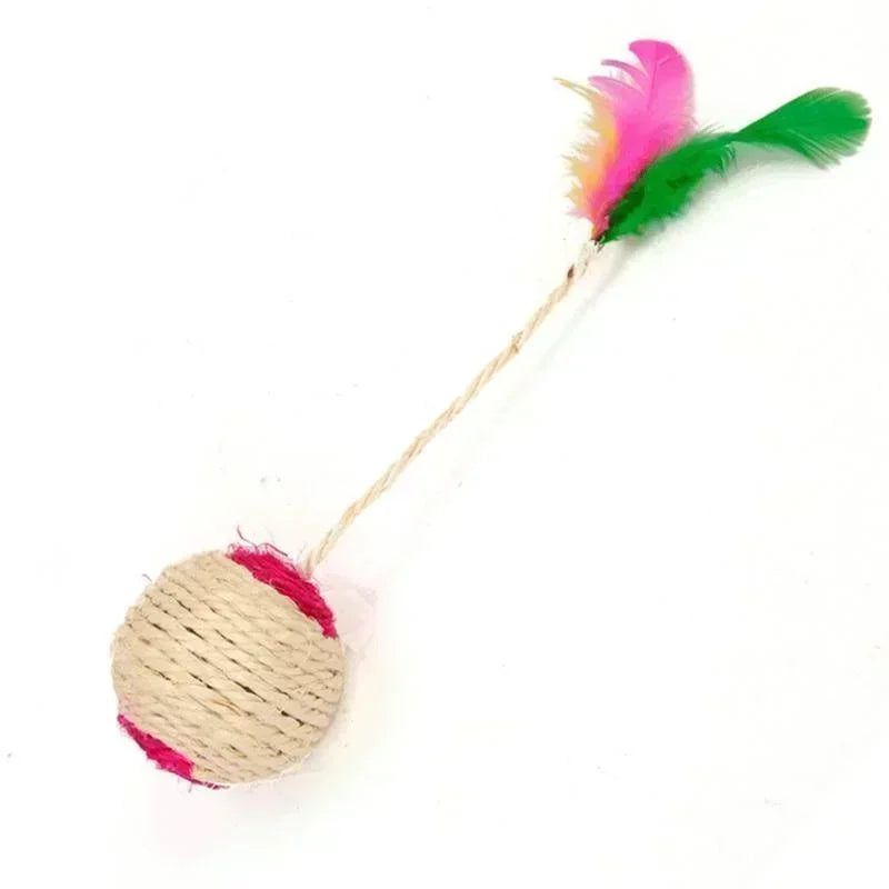 PawBowl Cat Fun & Scratch Ball