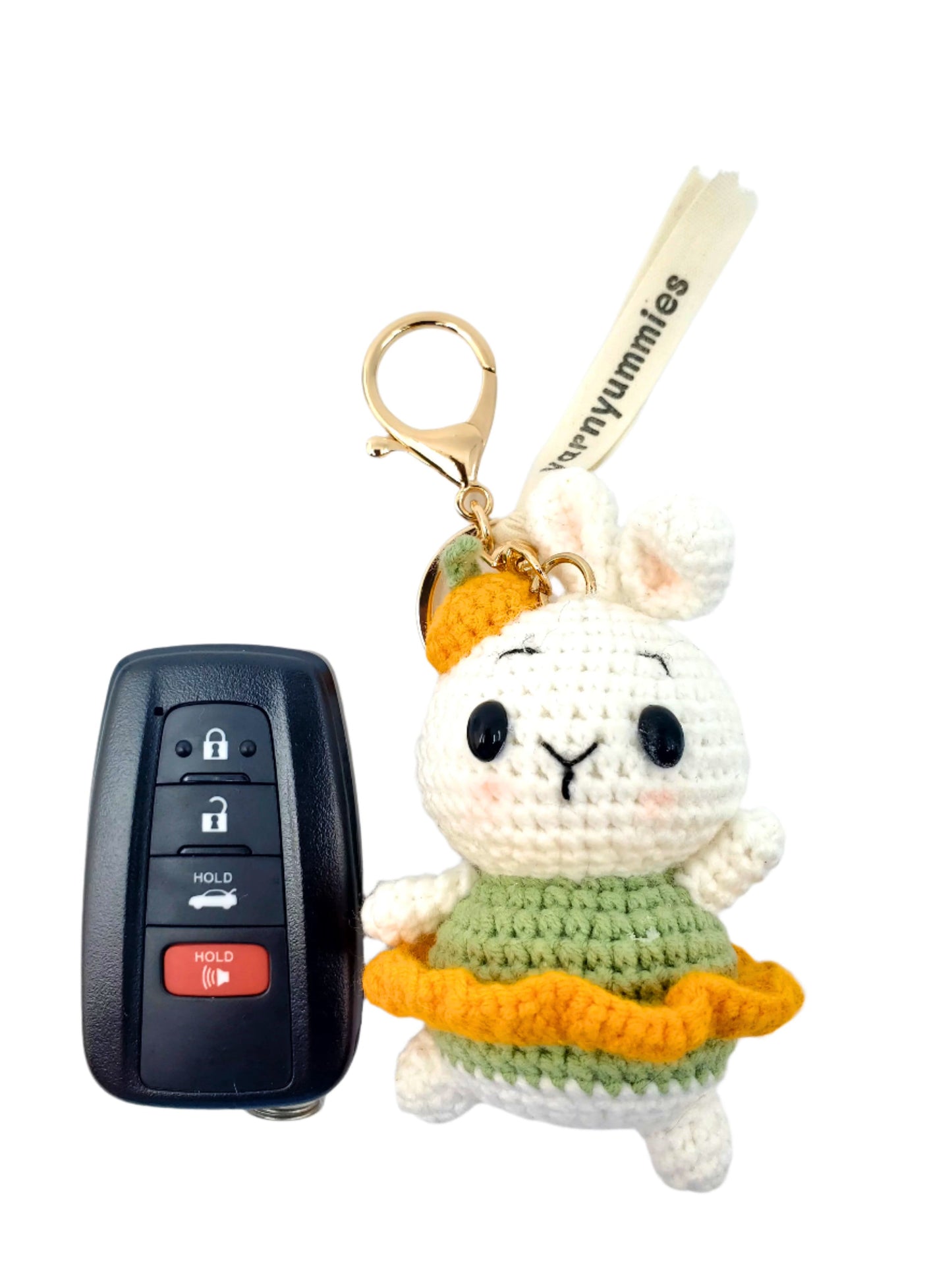 Buttercup Pocket Pal Bunny Keychain