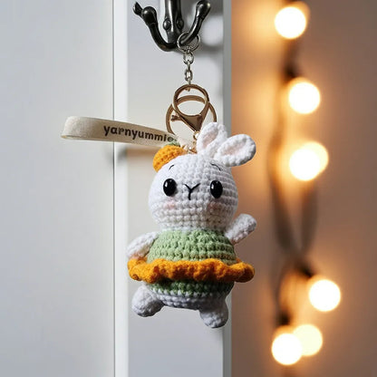 Buttercup Pocket Pal Bunny Keychain