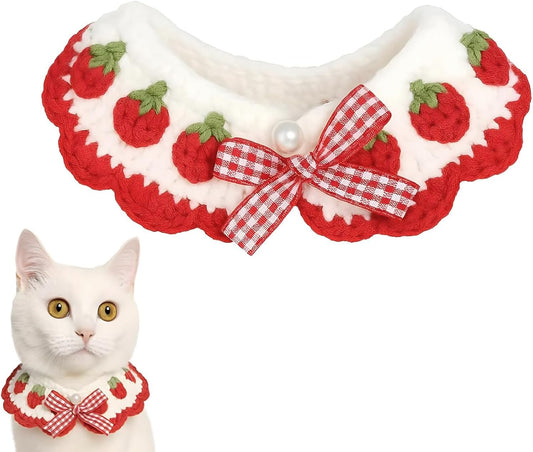 Cute Strawberry Cat Collar