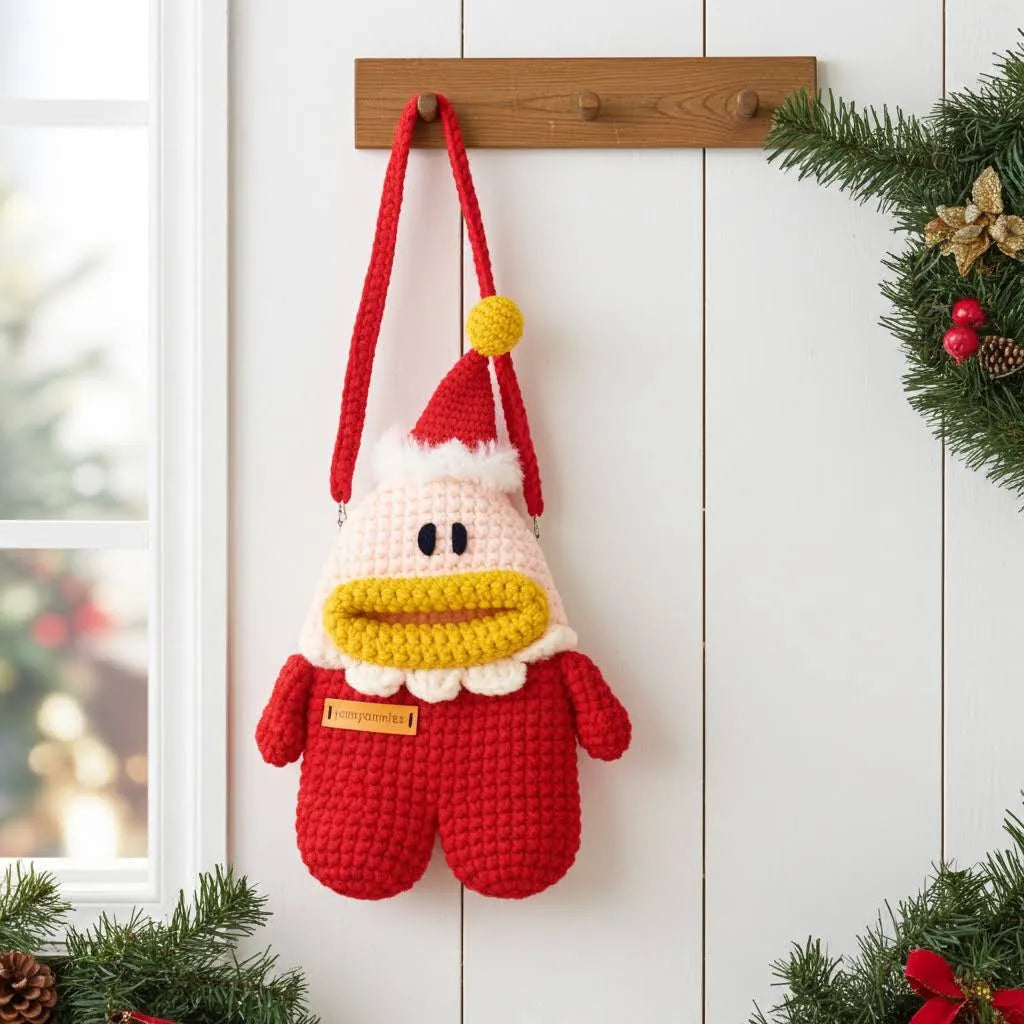 Festive Mini Santa Messenger Bag