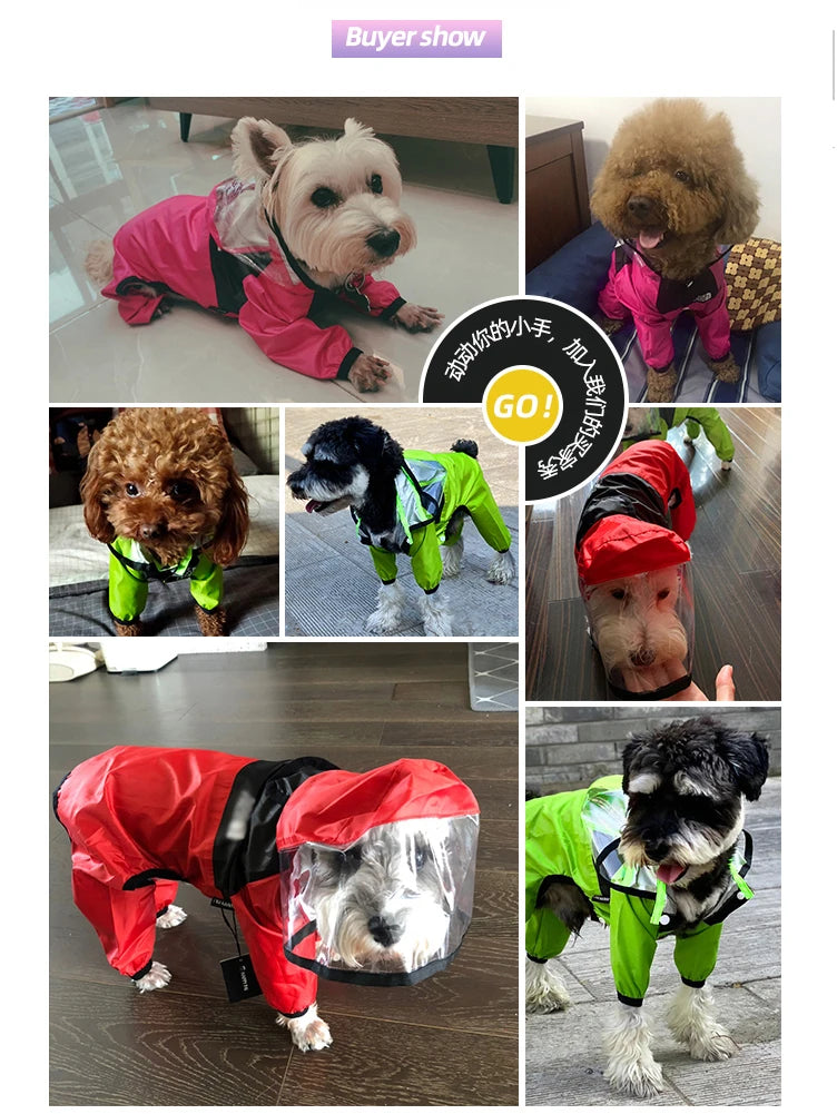 Puddle-Proof Dog Raincoat